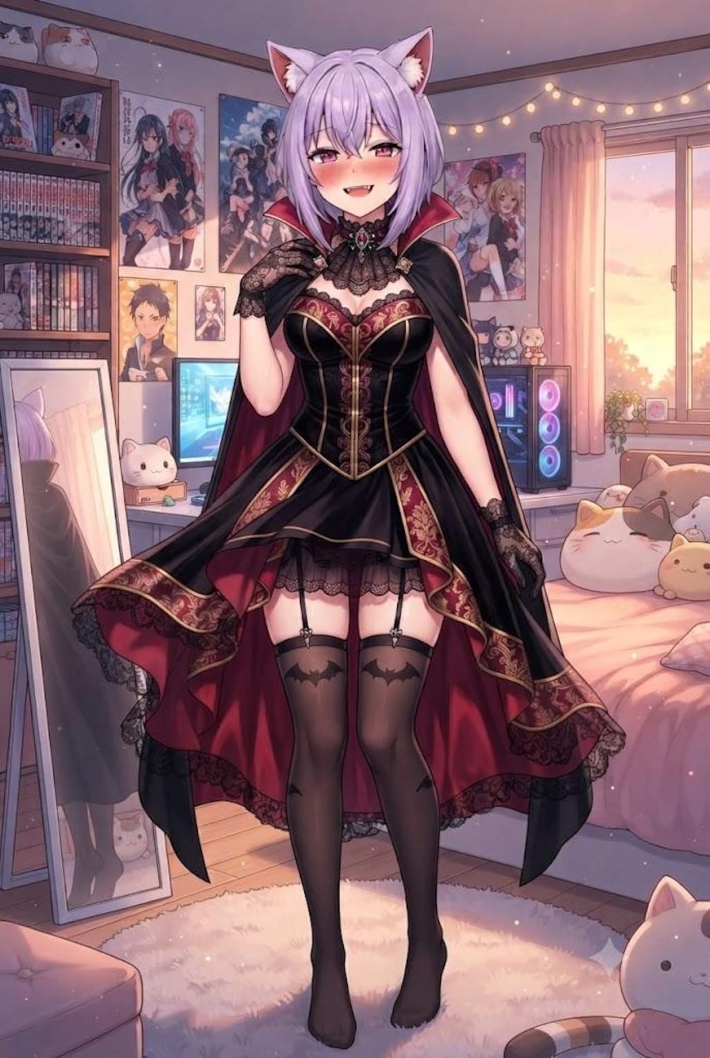 吸血鬼のコスプレのシス