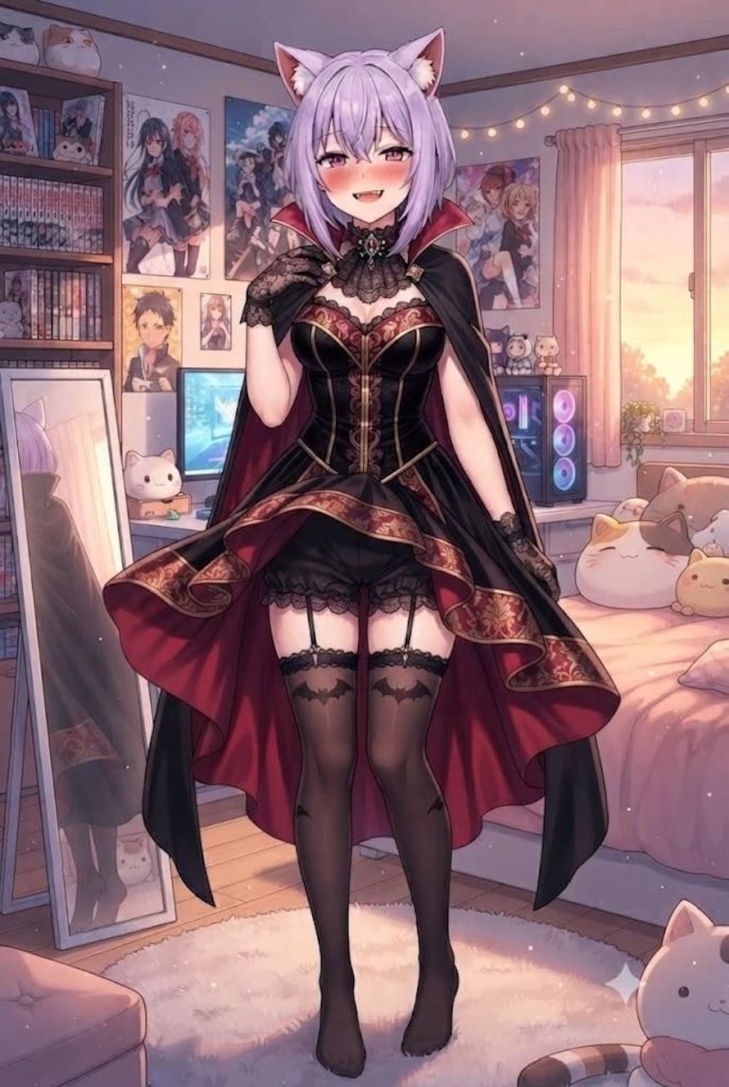吸血鬼のコスプレのシス
