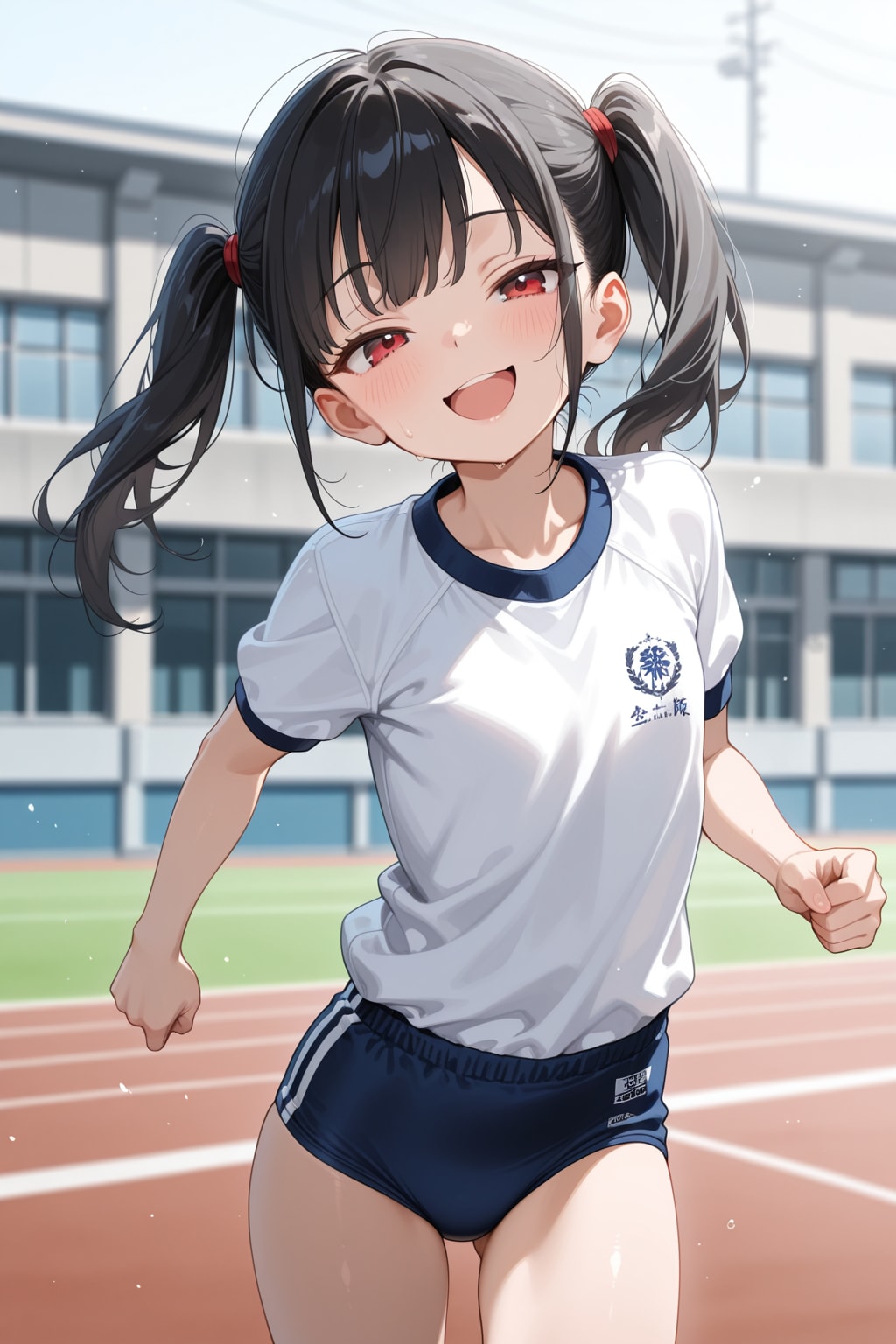 からかいながら走る凛ちゃん