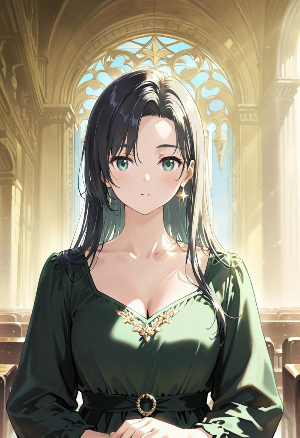 黒髪女子