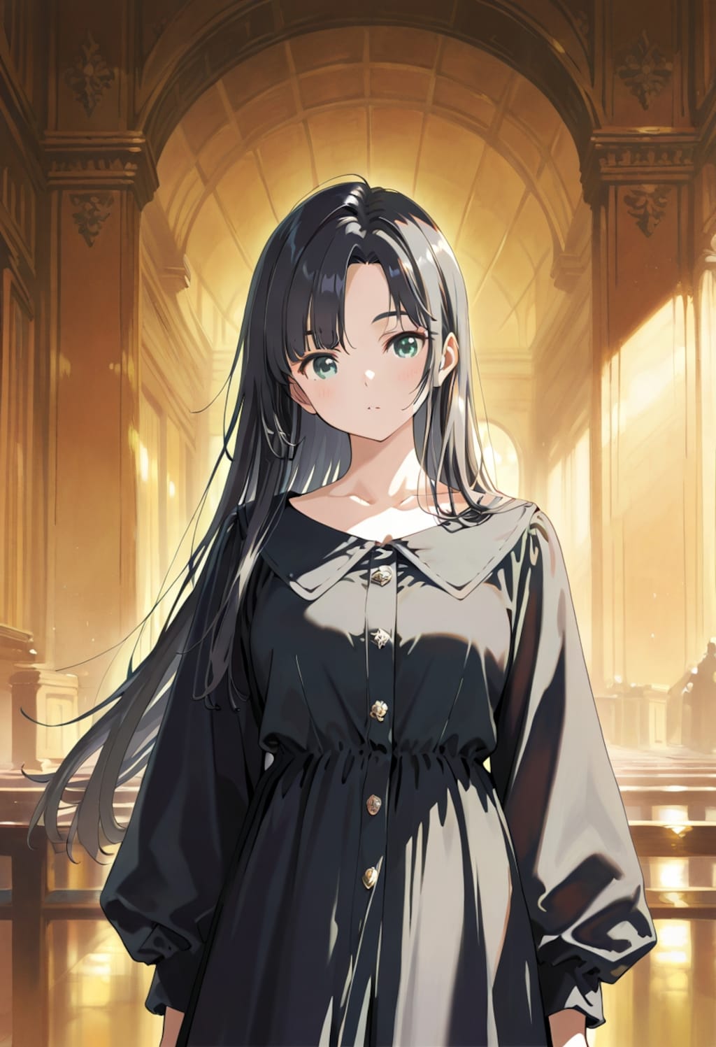 黒髪女子