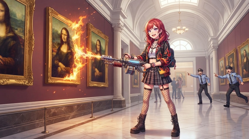 ※絵画を燃やしてはいけません
