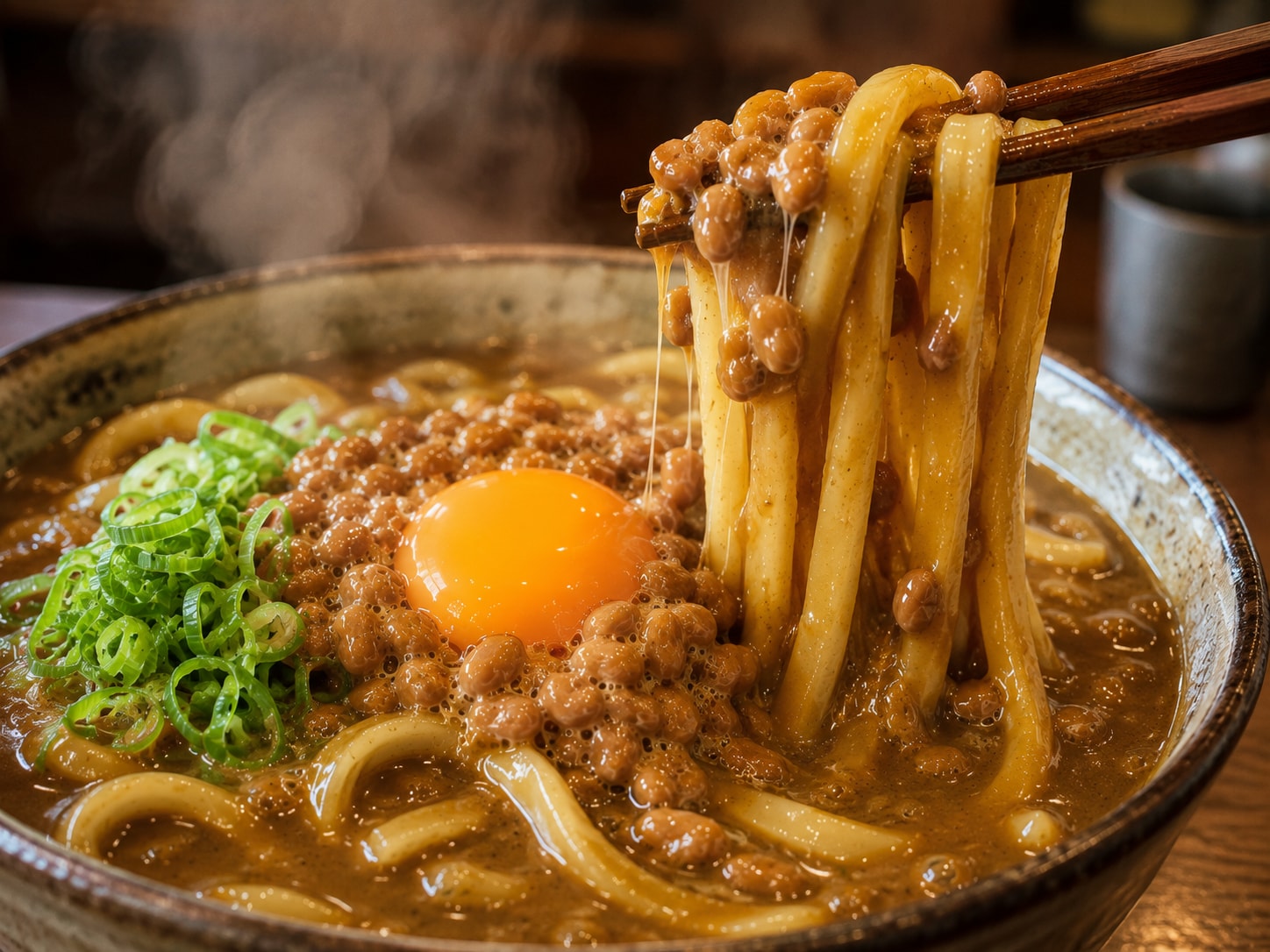 1番大好き納豆カレーUDON