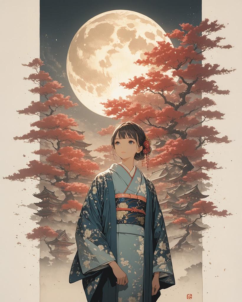 宵の月