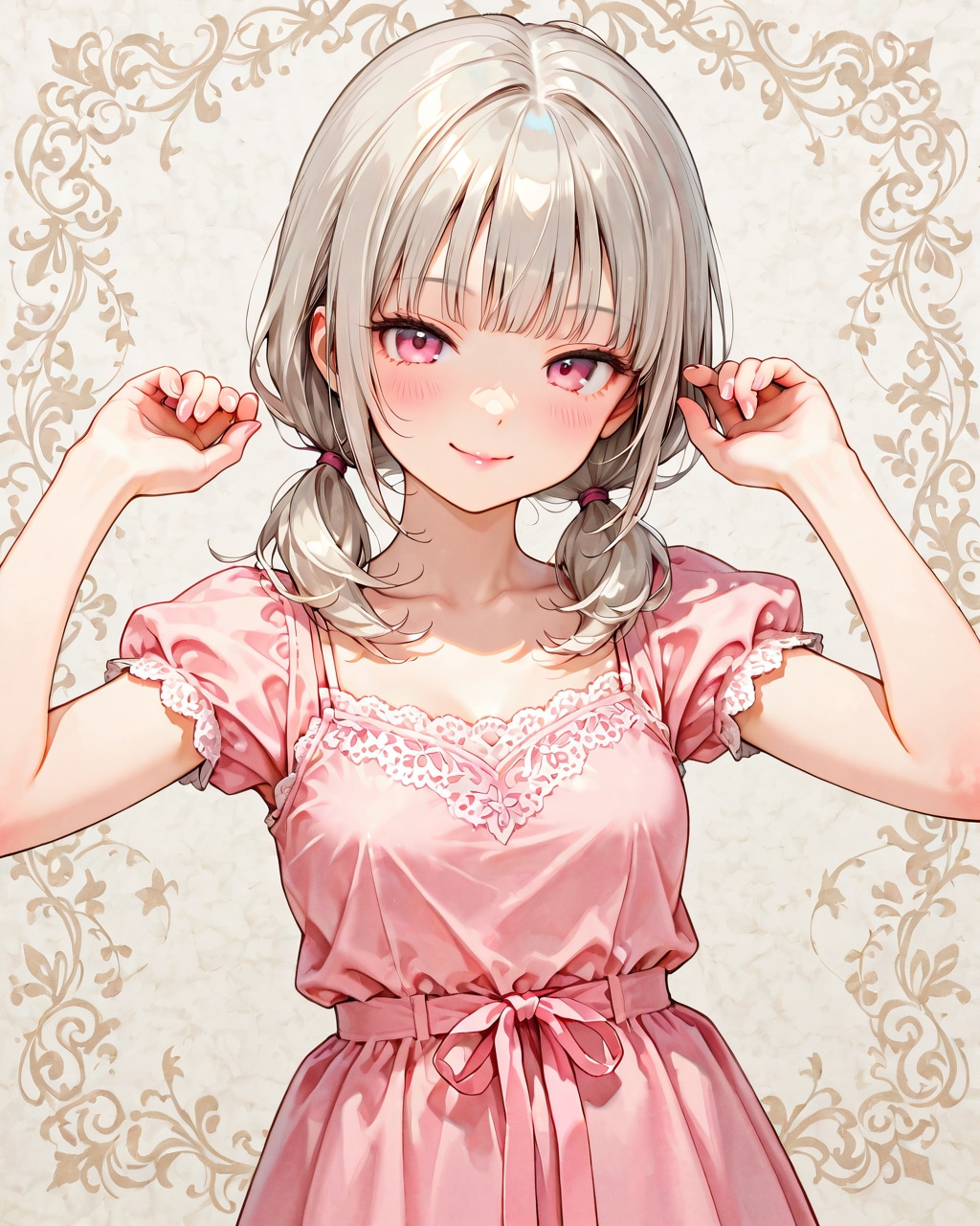 おさげツイン