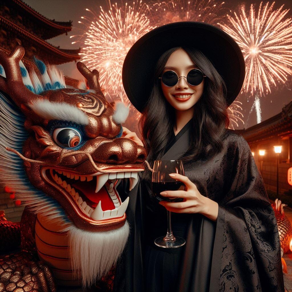 辰年を祝う風水師ちゃん