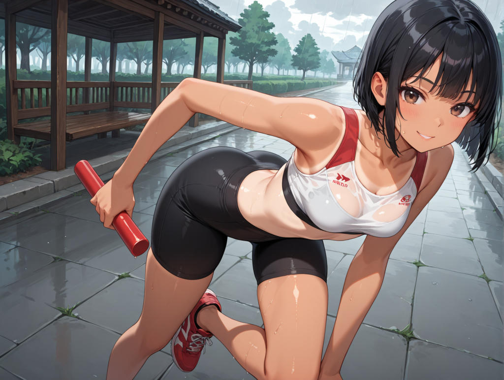 陸上娘１と雨宿り＃２