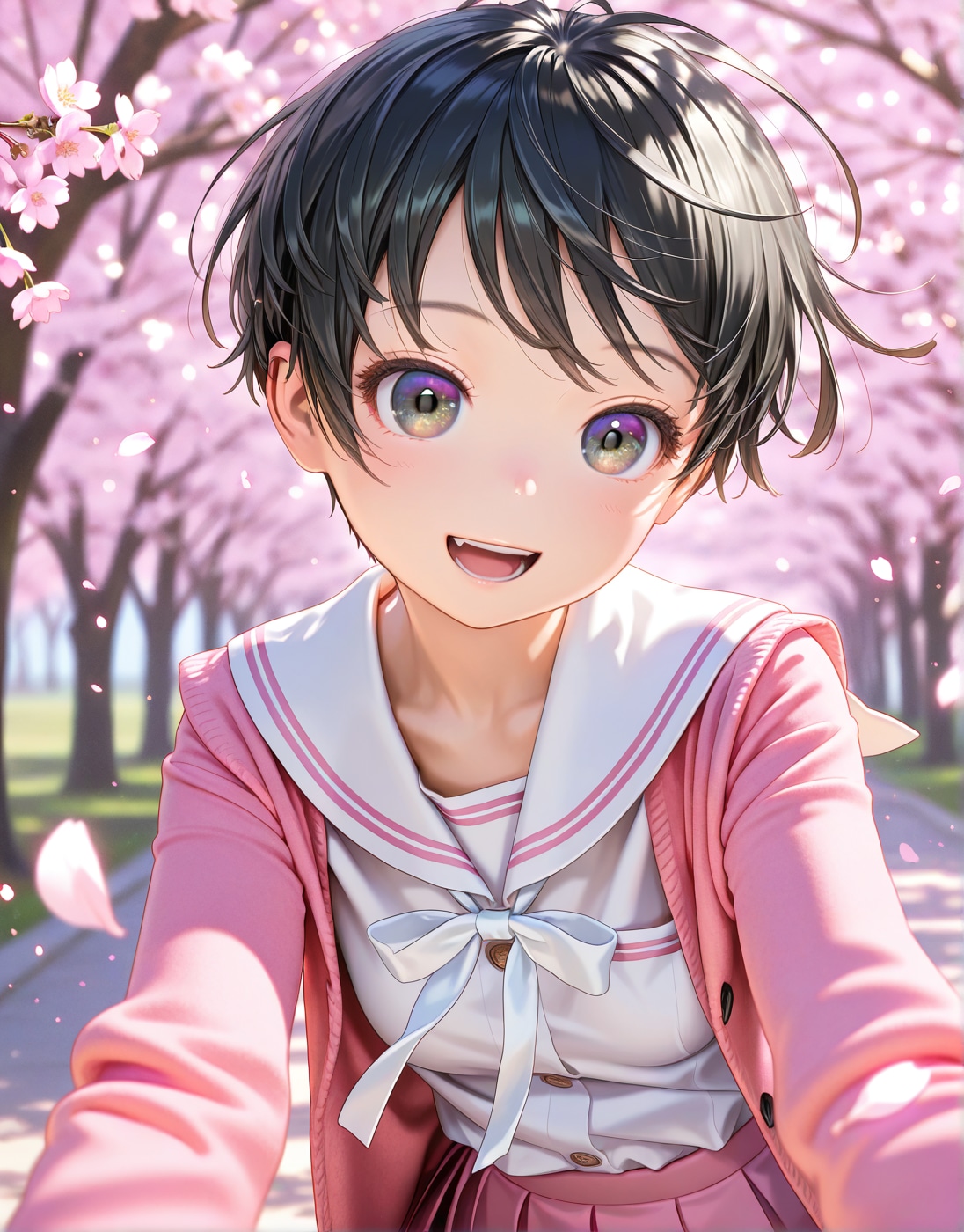 桜色カーディガン | の人気AIイラスト・グラビア