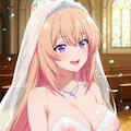 乳首丸見えのウェディングドレスを着た帆波ちゃんと結婚したい 2枚目
