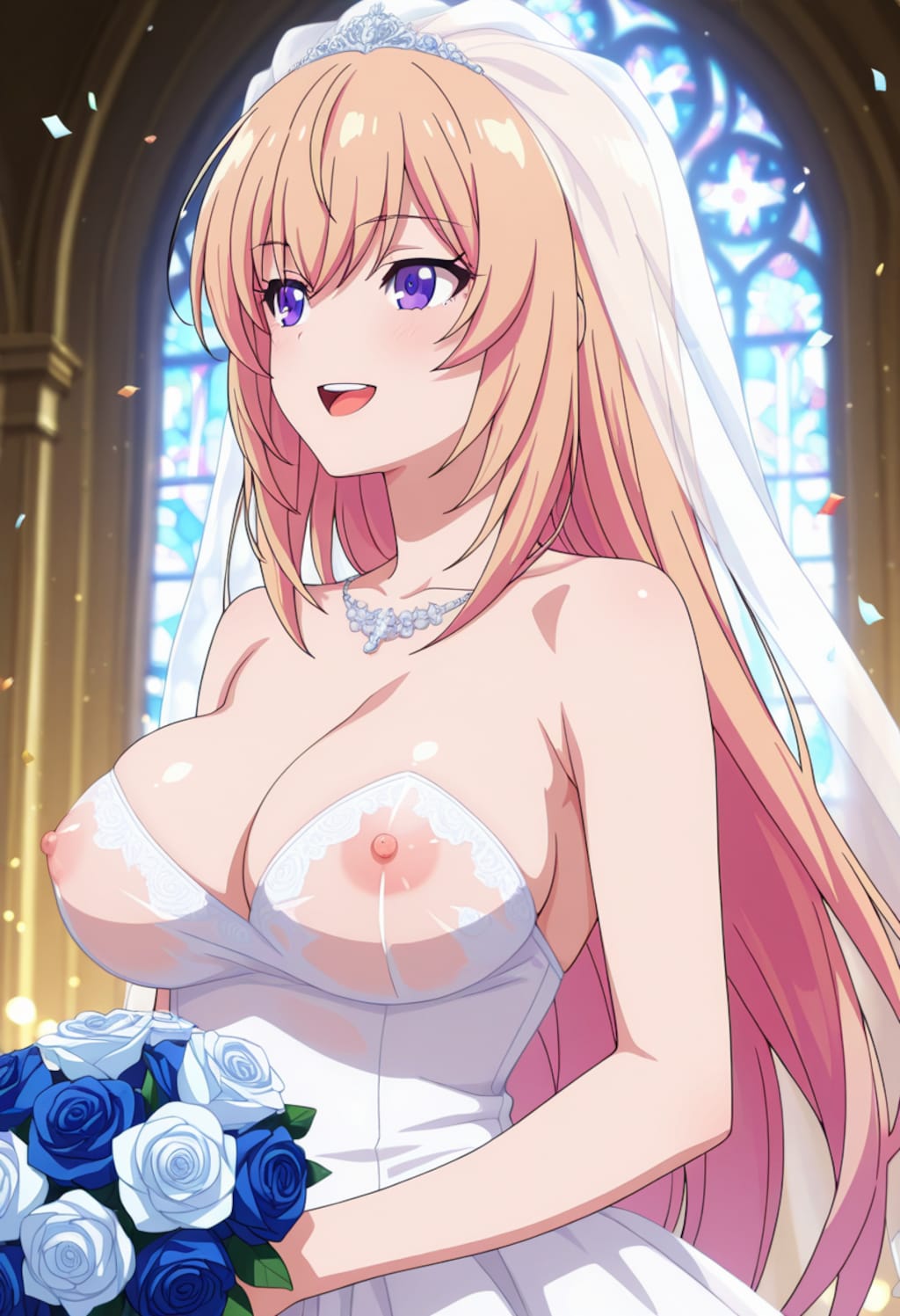 乳首丸見えのウェディングドレスを着た帆波ちゃんと結婚したい