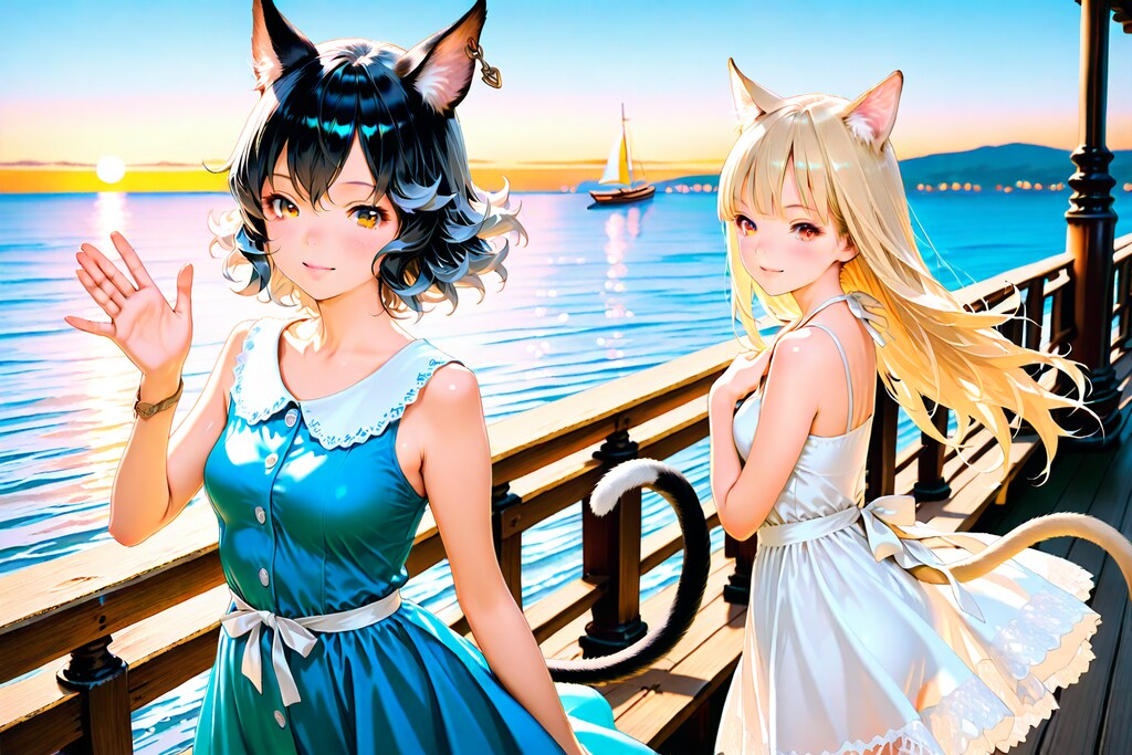 夏休みの避暑地にて（はやくおいでよ♡）