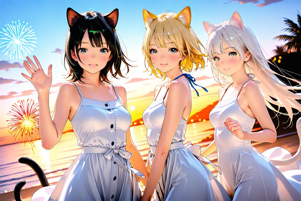 夏休みの避暑地にて（はやくおいでよ♡）