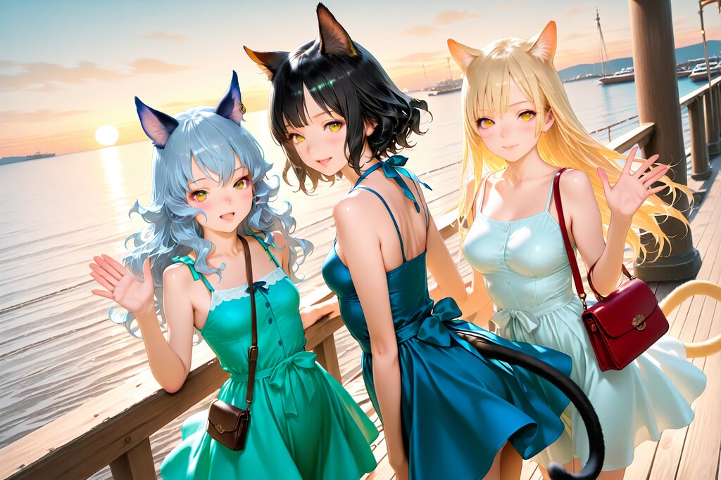 夏休みの避暑地にて（はやくおいでよ♡）