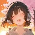 夕暮れと桜に包まれて 2枚目
