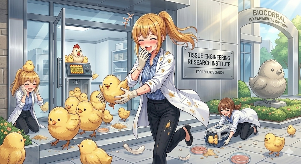 実験室での大惨事🤣🐥