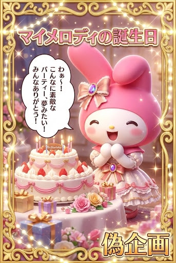 マイメロディの誕生日 | の人気AIイラスト・グラビア