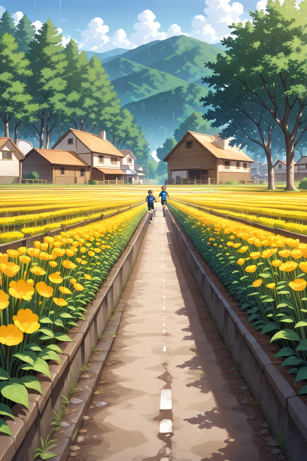 練習中