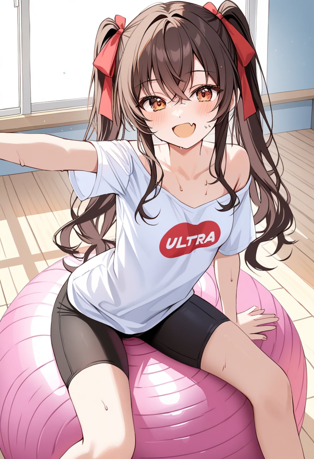 真剣にすると汗かくわね[days AI]