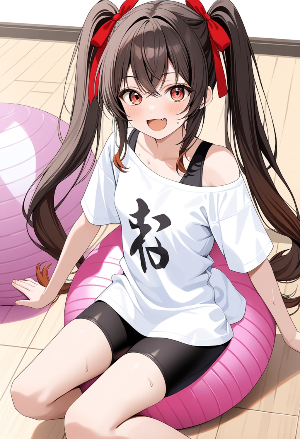 真剣にすると汗かくわね[days AI]