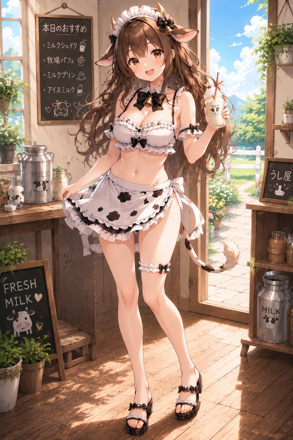 牛娘さんと春夏秋冬の姿