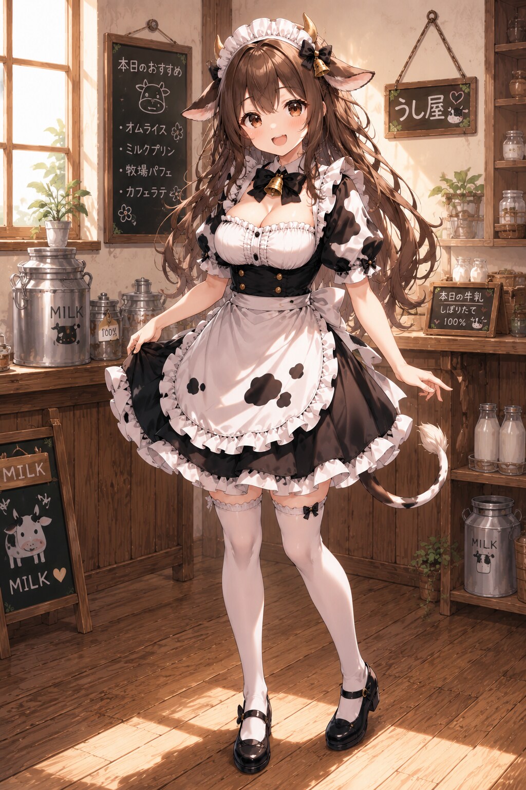 牛娘さんと春夏秋冬の姿