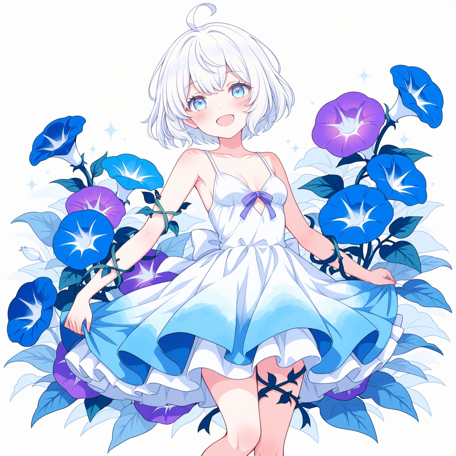 朝顔 | の人気AIイラスト・グラビア