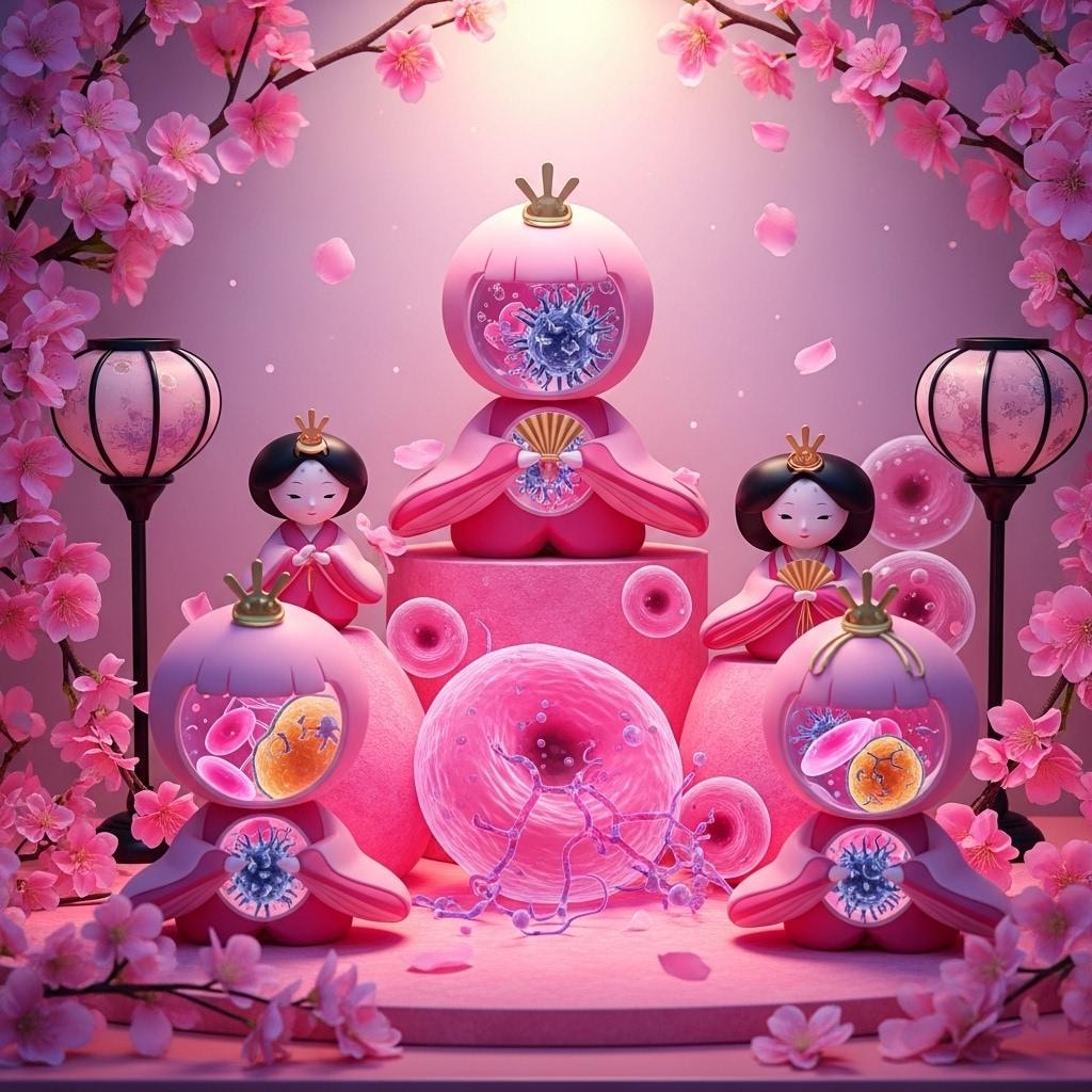 ももほうちゃんの ひな祭り_ImageFX