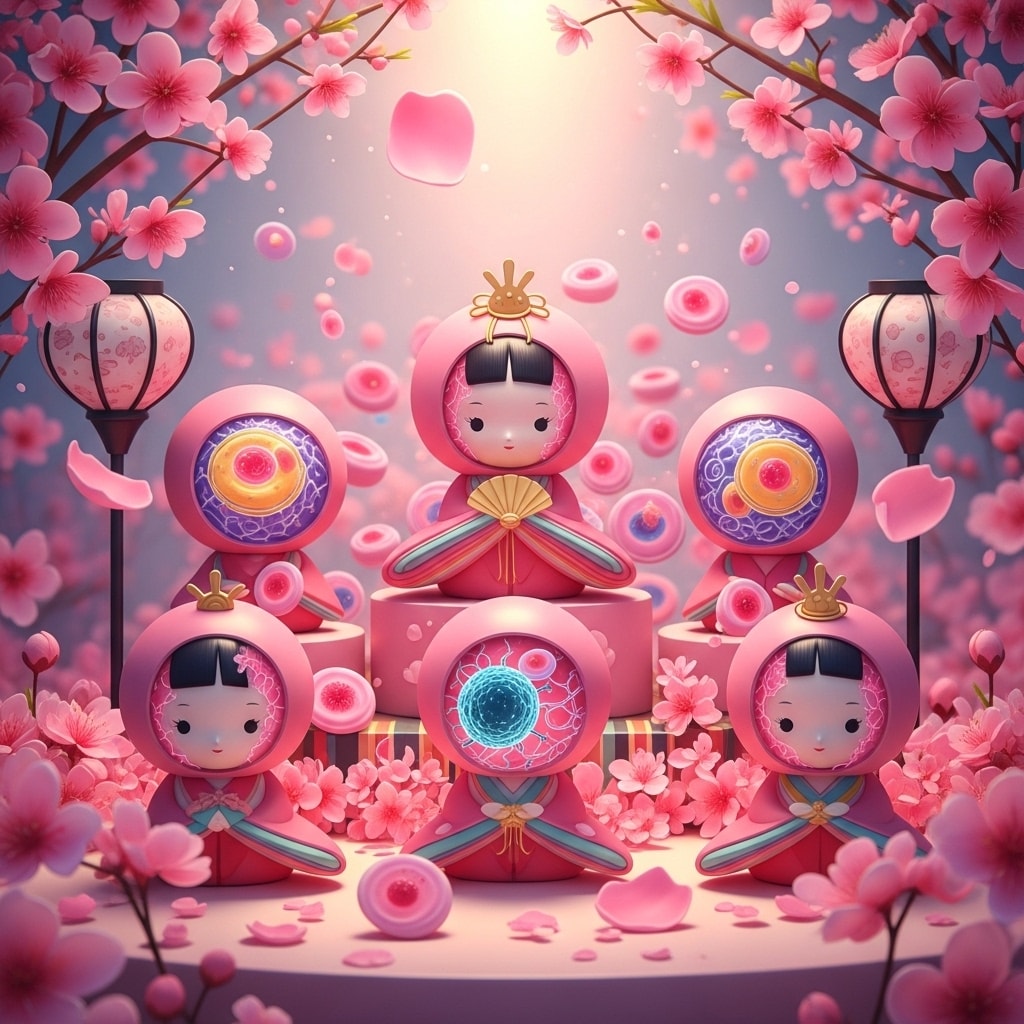 ももほうちゃんの ひな祭り_ImageFX | の人気AIイラスト・グラビア