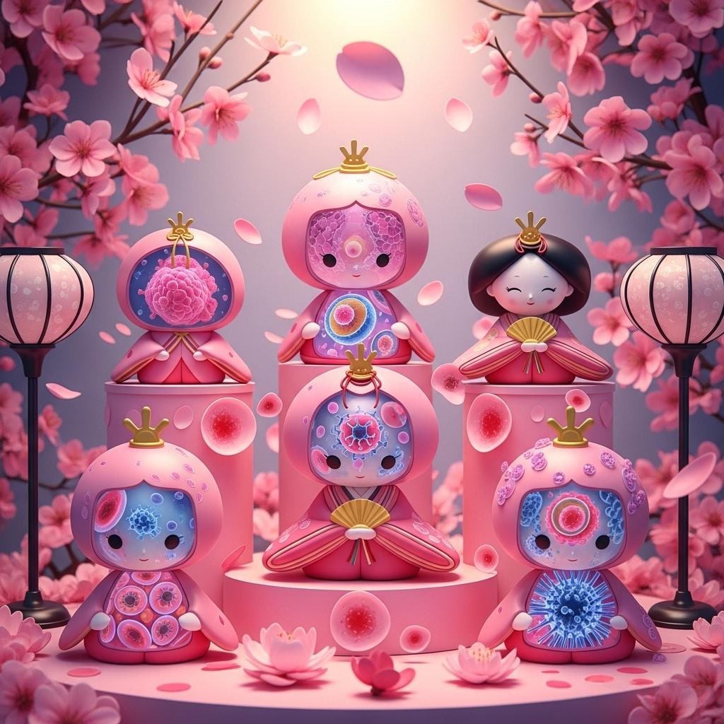 ももほうちゃんの ひな祭り_ImageFX