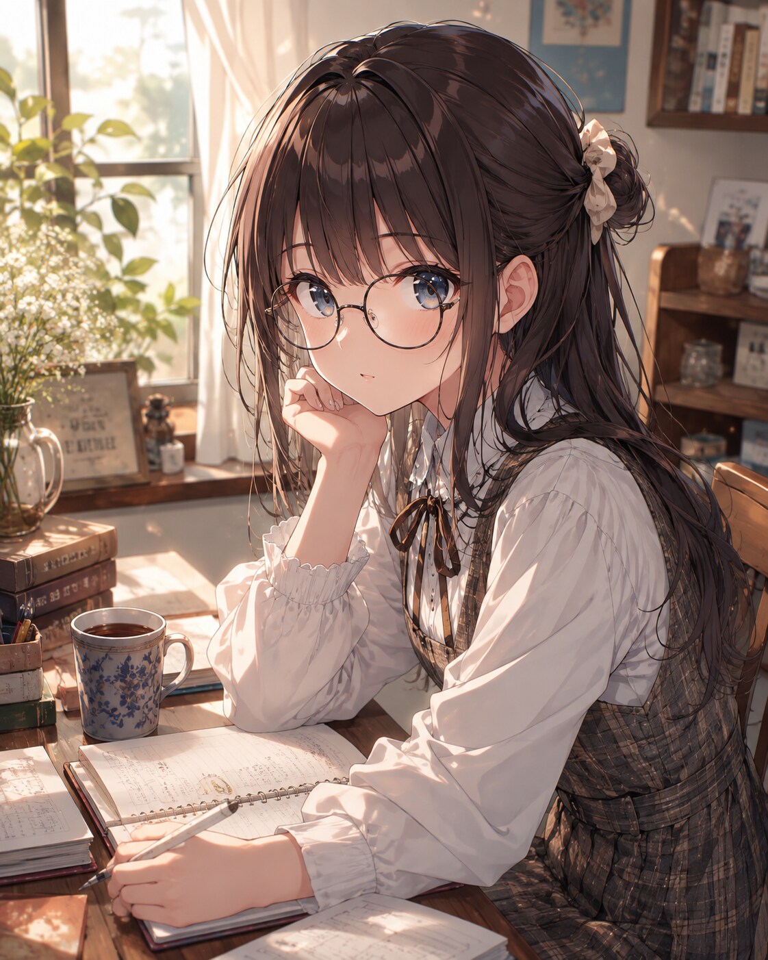 眼鏡っ娘観測所・観測記録 No.001 | の人気AIイラスト・グラビア