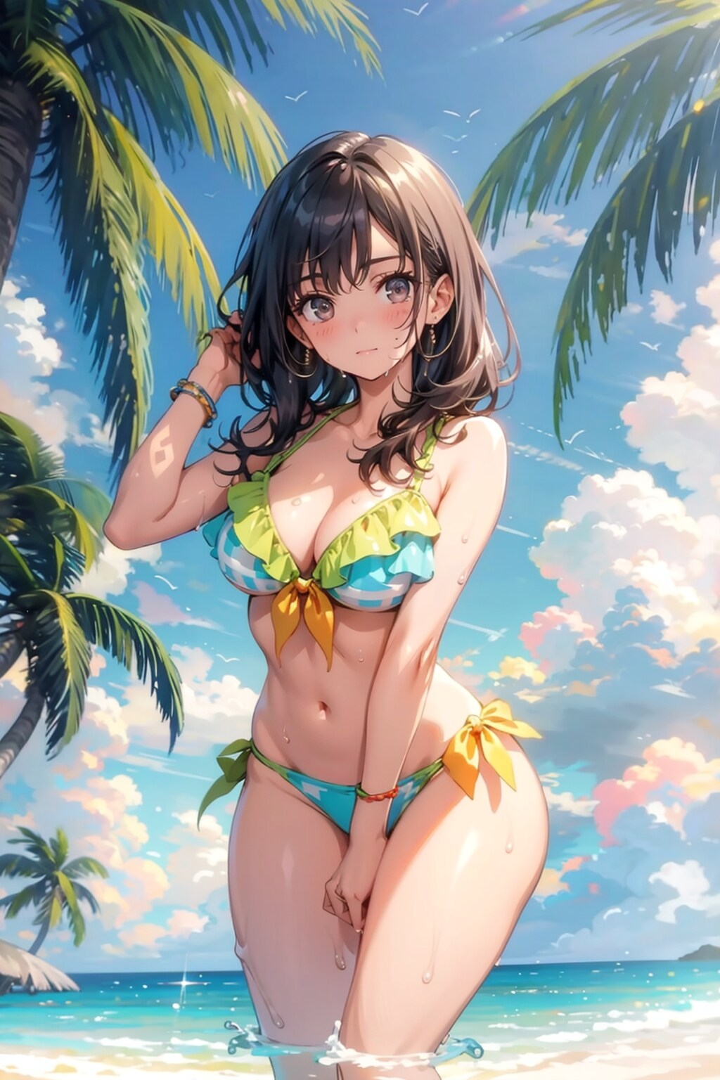 水着美女