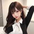 巨乳OLギャル　座りポーズ　高解像度 5枚目