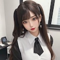 巨乳OLギャル　座りポーズ　高解像度 2枚目