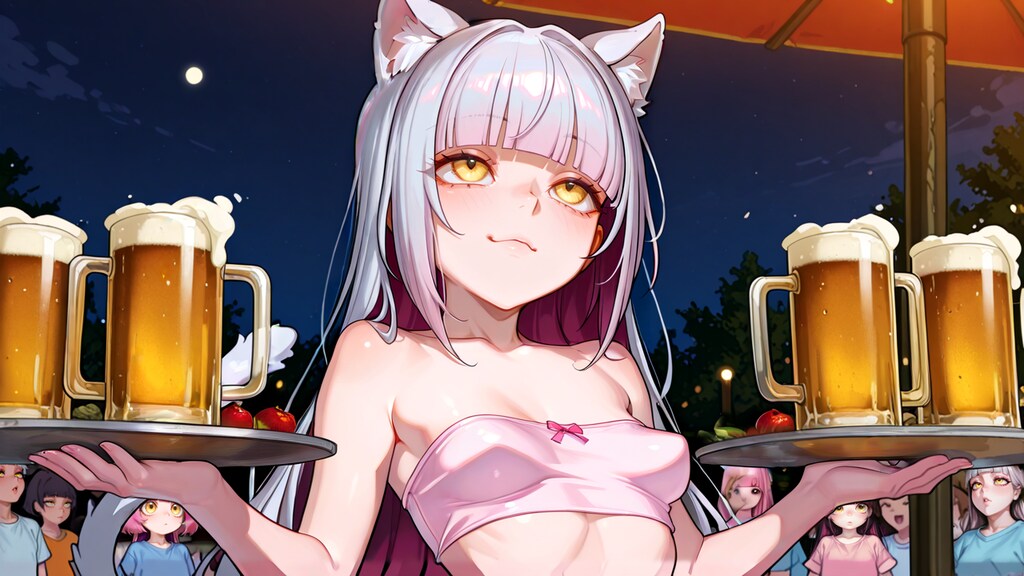 （勝手に）夏のお仕事シリーズ　第四段　ビアガーデンは今日も大盛況？