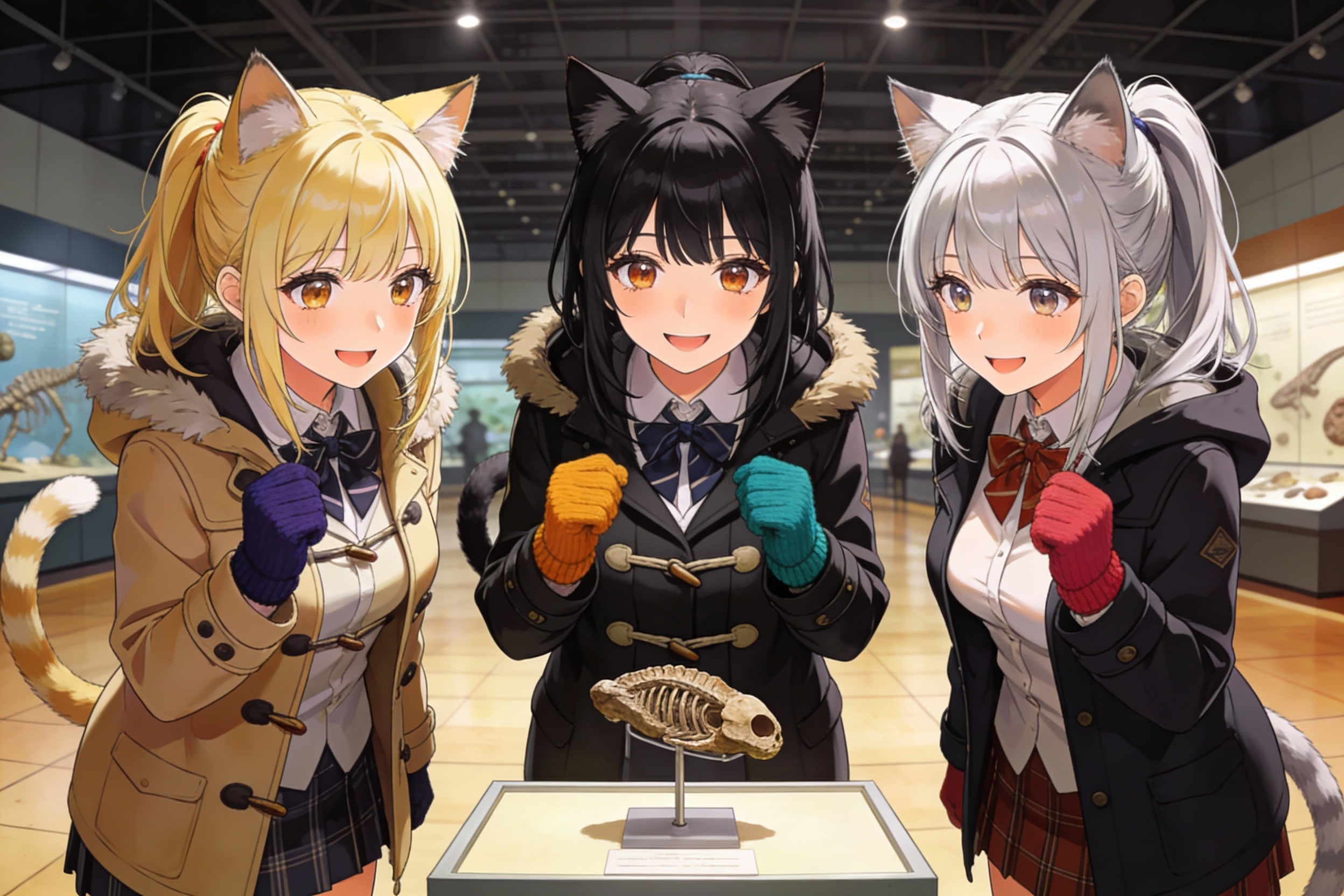 放課後博物館デート | の人気AIイラスト・グラビア