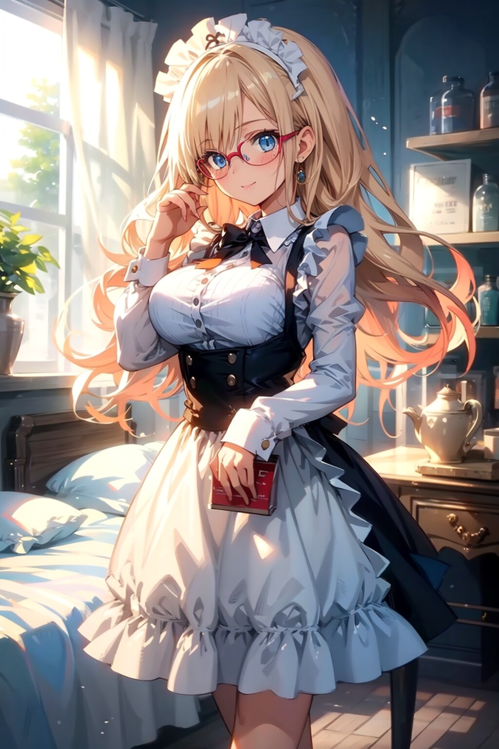 メガネ美少女メイド