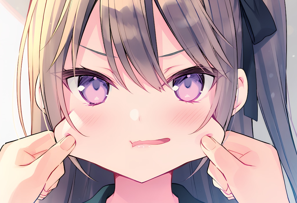 頬つねりの時間です