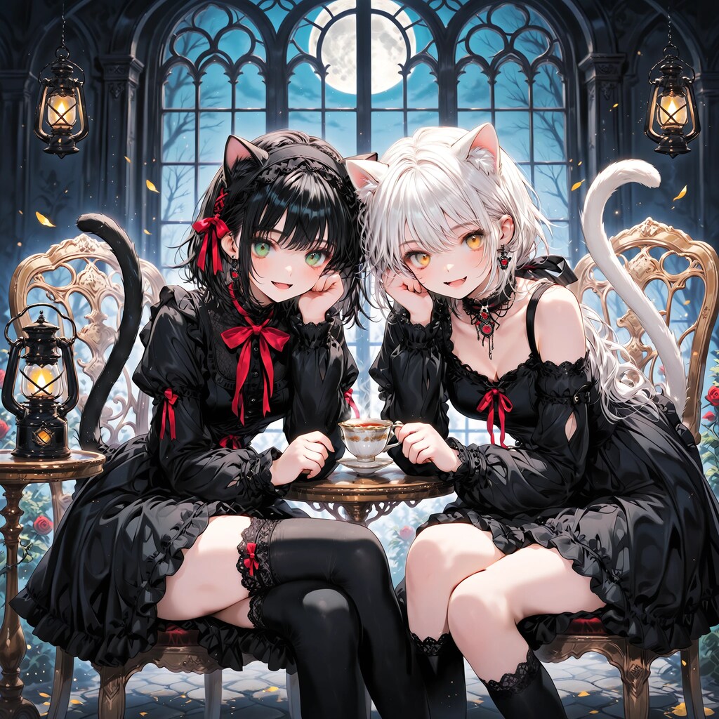 猫娘たちのお茶会