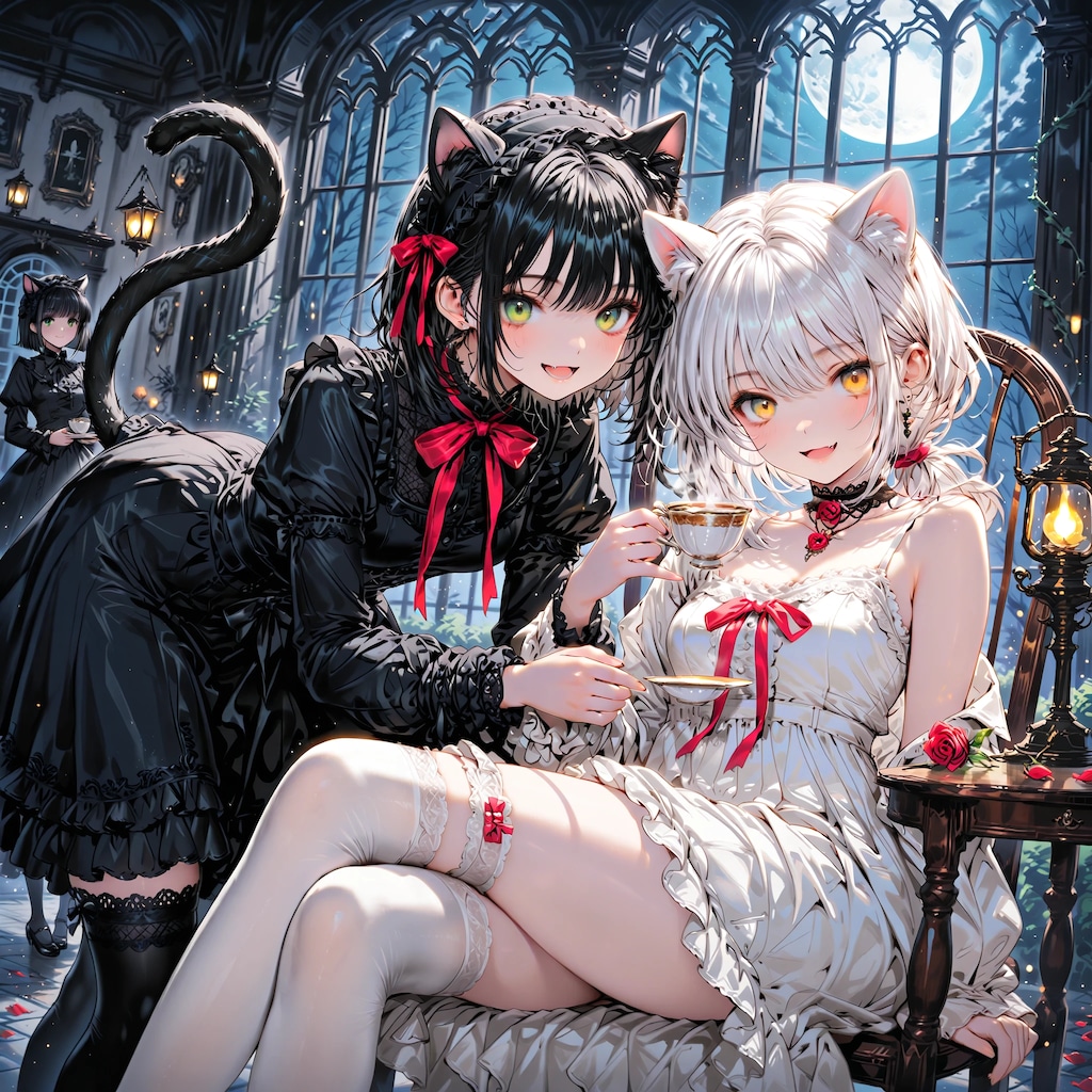 猫娘たちのお茶会