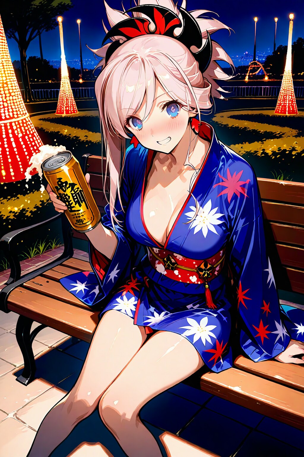 『今世の酒も美味いな！　飲み過ぎ？　んふふ、マスターが介抱してくれるのだろう？』武蔵