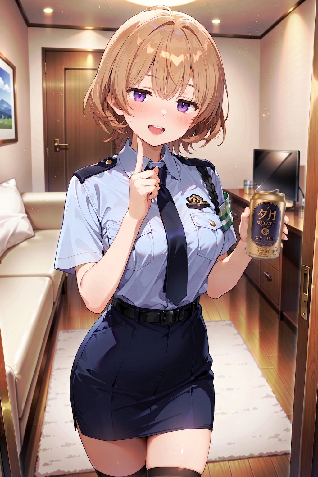 ジト目婦警さんとビール ～乾さつきのドライな日常～ Z722