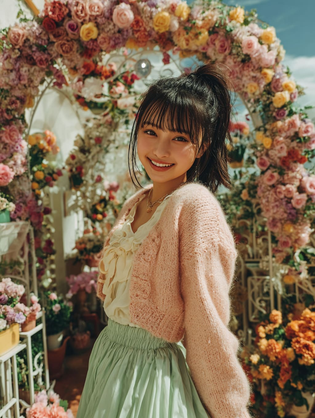 執事ちゃんの春色コーデ