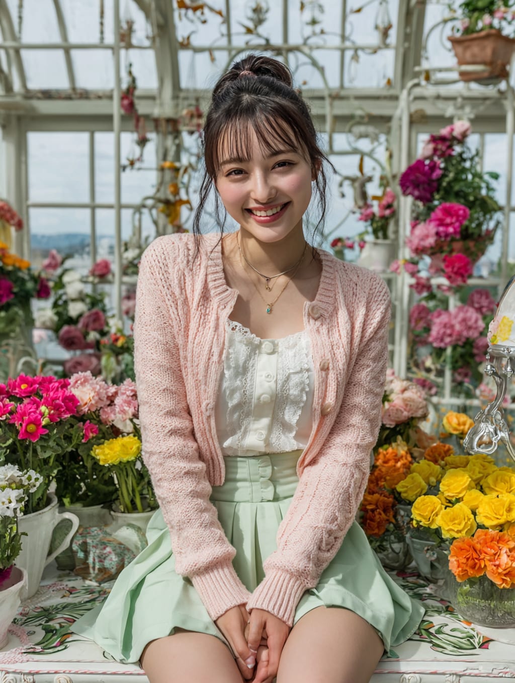 執事ちゃんの春色コーデ