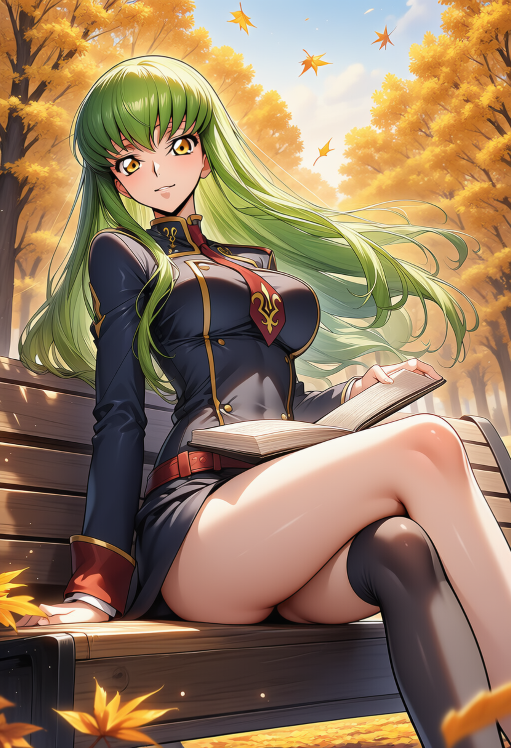 木漏れ日に沈む頁 ― Pages Beneath the Autumn Sun