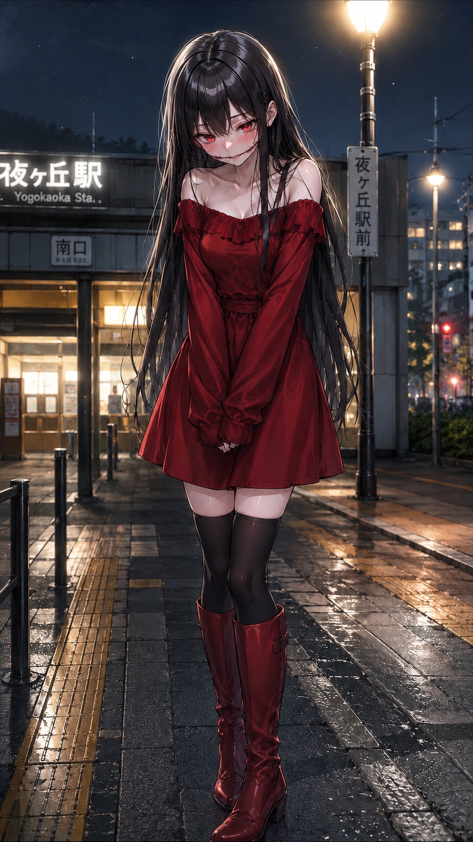 口裂け女『べ、別に貴方の為にお洒落してきたわけじゃ･･････え、可愛い･･････ありがとう』
