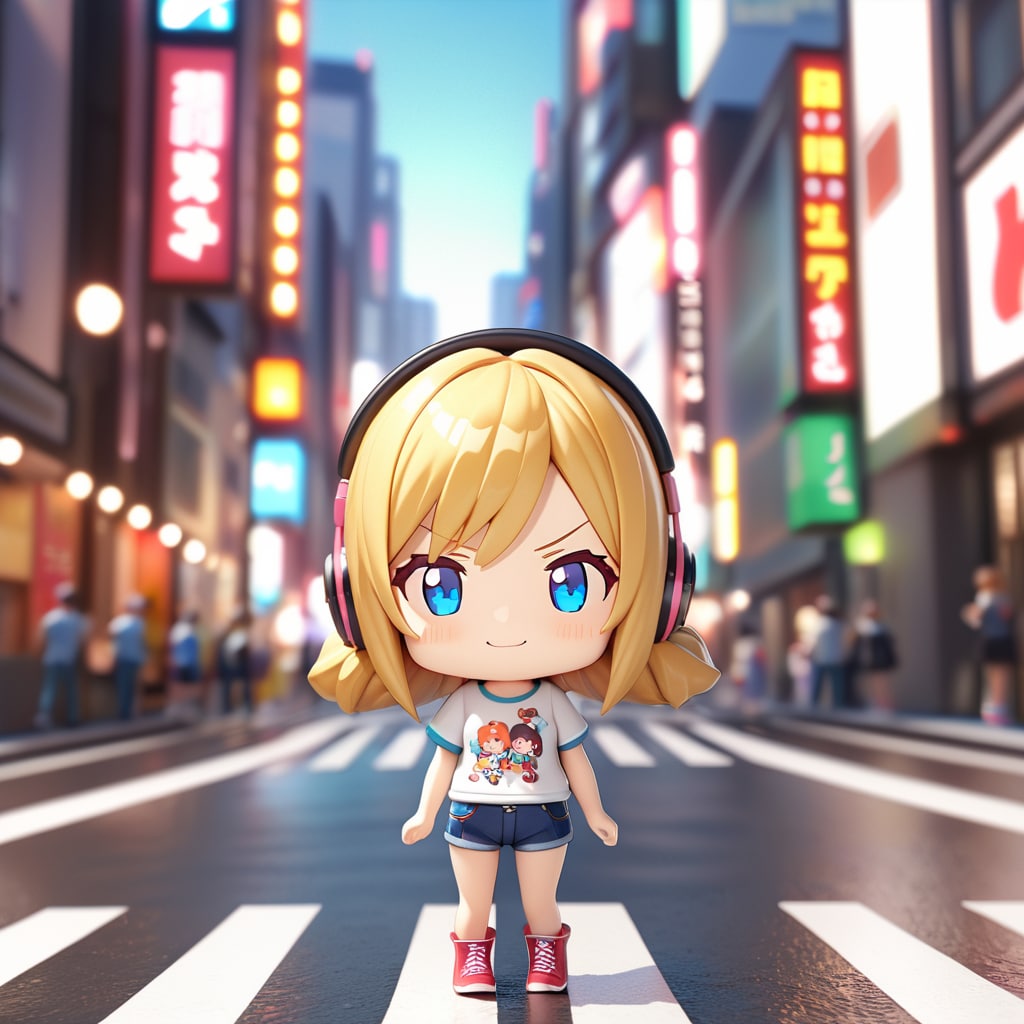 ねんどろいど風のヘッドフォン娘さん