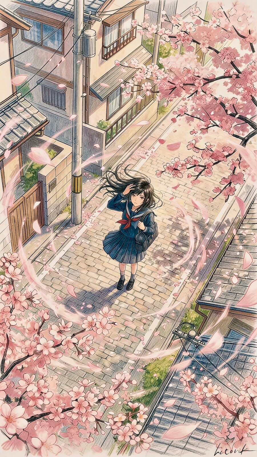 春の風、ちょっとだけ特別だった日／スマホ壁紙アーカイブ