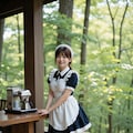 新緑カフェのメイド 5枚目