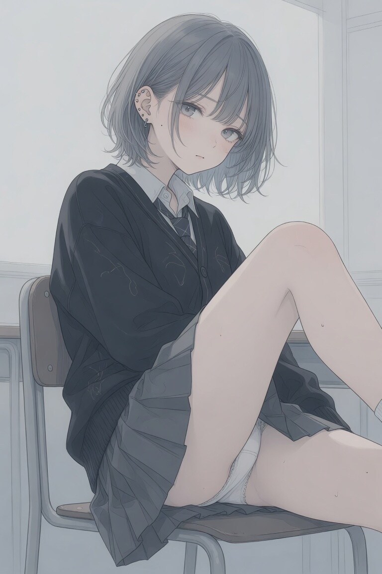 休み時間にパンツ見せてくれる先輩
