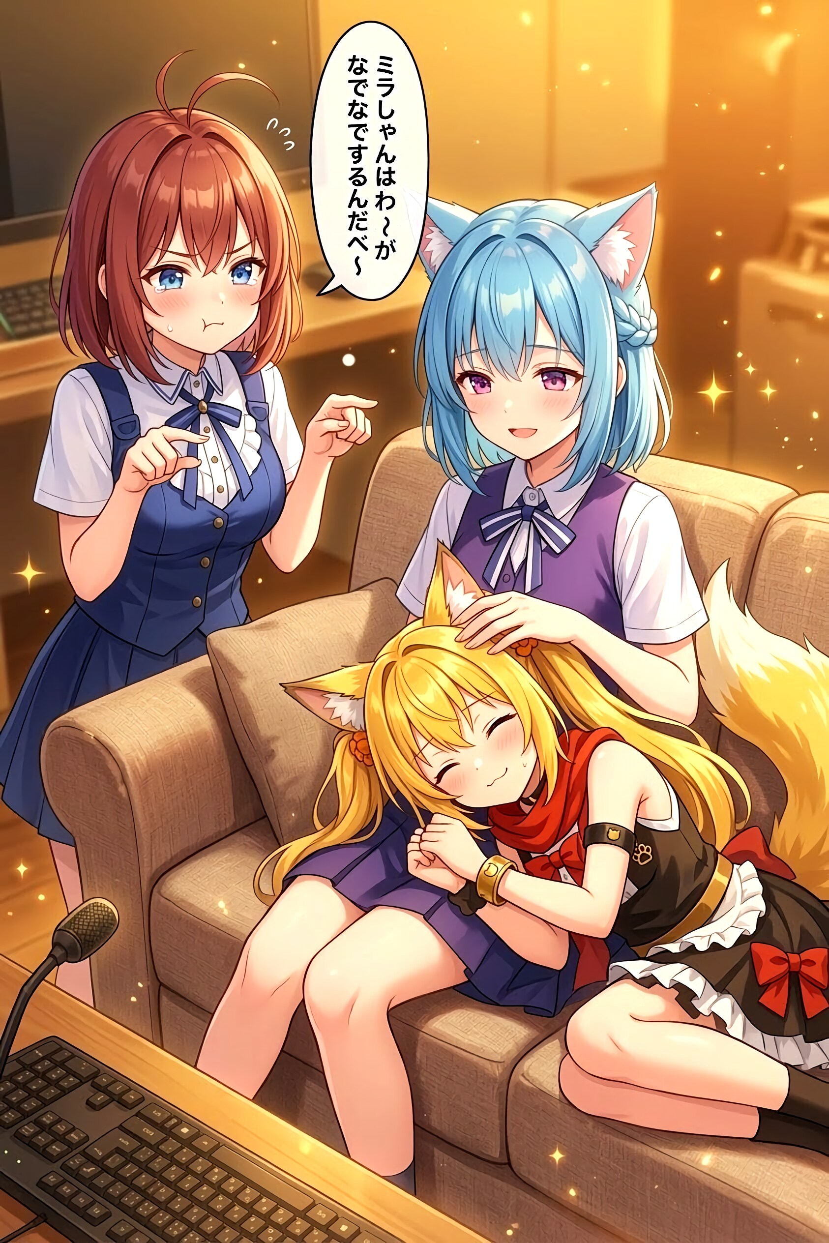 大好きなミラしゃんを取られて嫉妬するカエデ